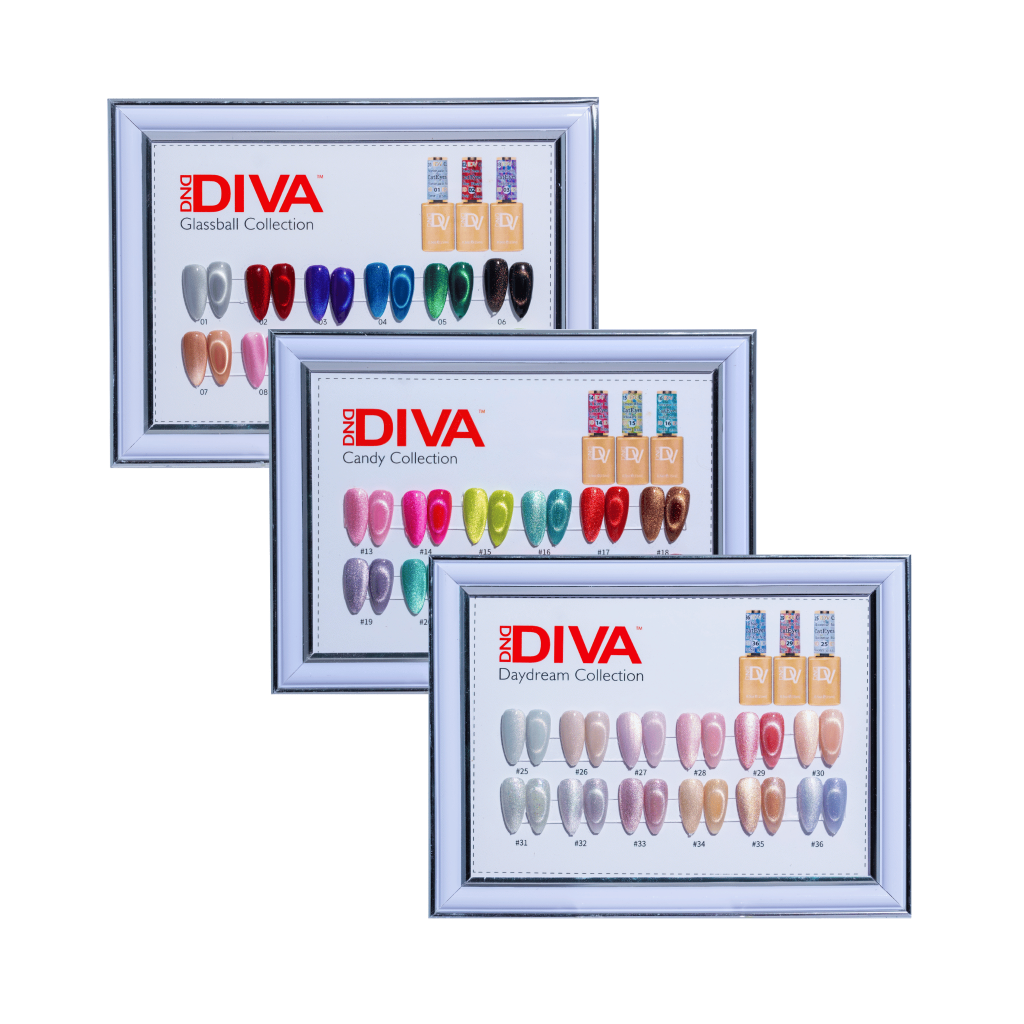 DIVA Framed Color Chart — 9D Cat Eye Collection