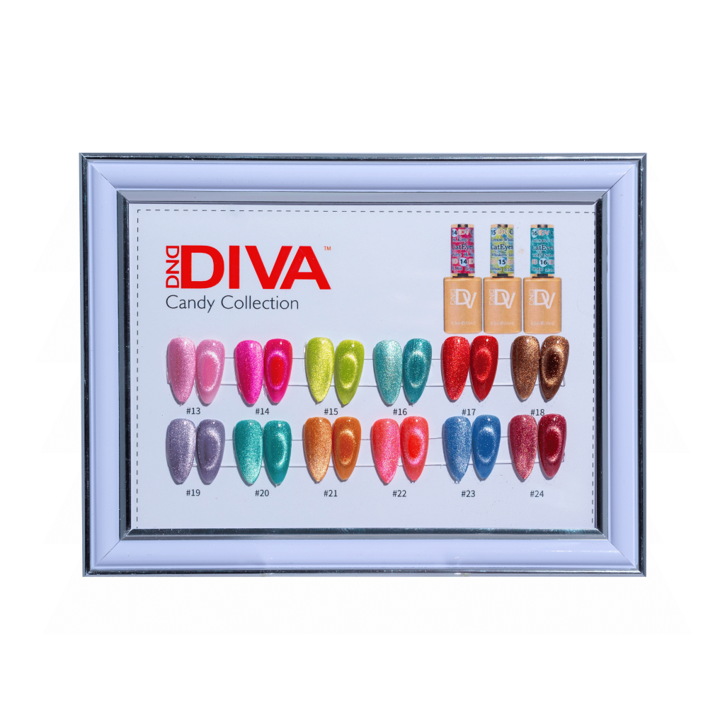 DIVA Framed Color Chart — 9D Cat Eye Candy