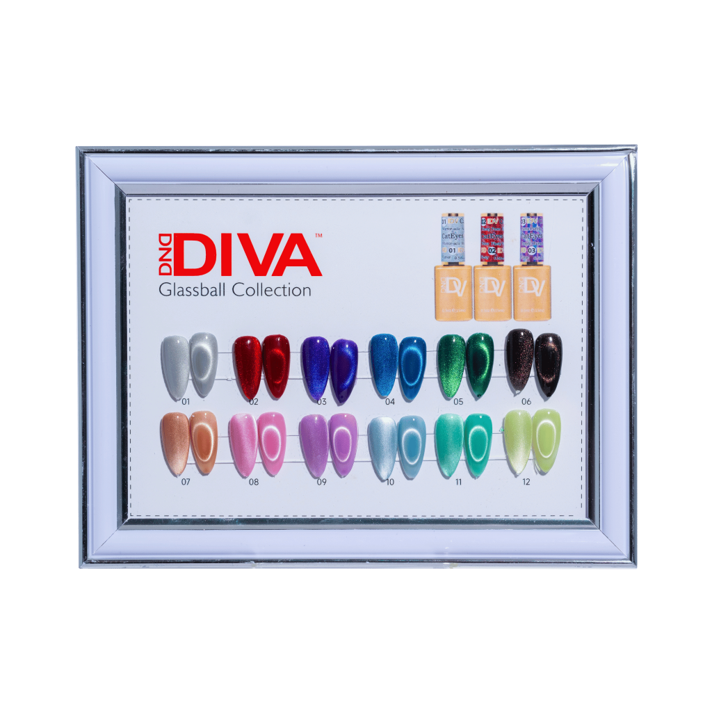 DIVA Framed Color Chart — 9D Cat Eye Glassball