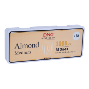 DND Soft Gel Tips - Almond Medium #18