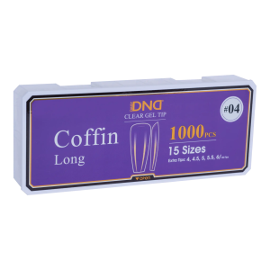 DND Soft Gel Tips - Coffin Long #04