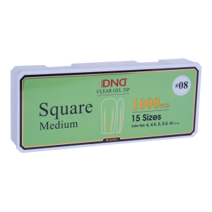 DND Soft Gel Tips - Square Medium #08