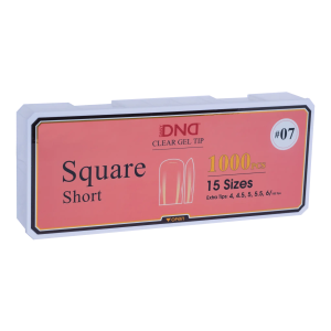 DND Soft Gel Tips - Square Short #07