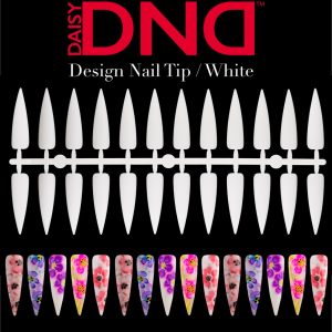 White Nail Tip Design